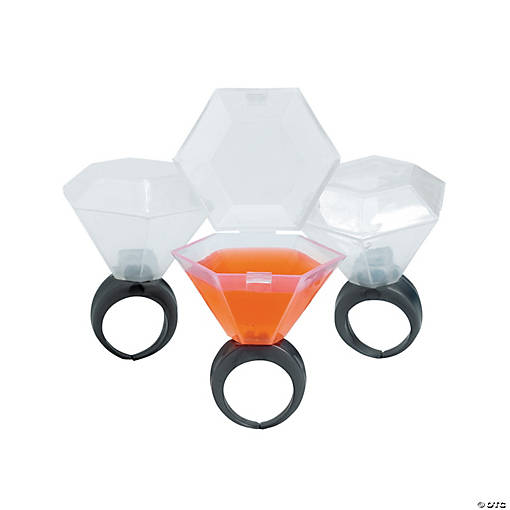 Wedding Ring Plastic Shot Glasses - 12 Ct.