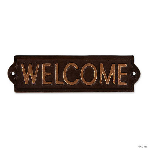 Welcome Cast Iron Sign