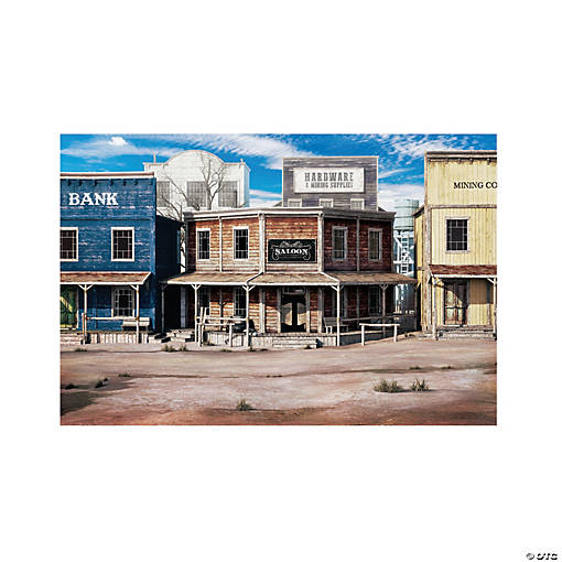 Western Town Backdrop - 3 Pc.
