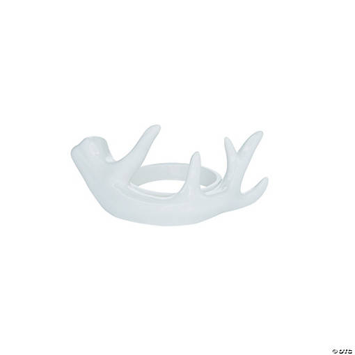 White Antler Candle Holders - 6 Pc.