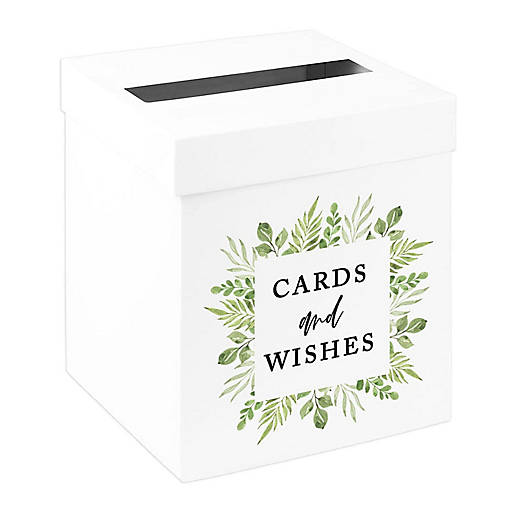 White Card Box Greenery Frame 10x10