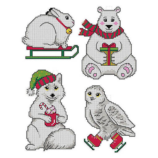 White Christmas 151CS Crafting Spark Counted Cross-Stitch Kit