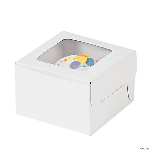 White Cupcake Boxes - 12 Pc.