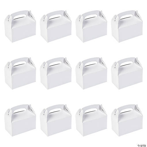 White Favor Boxes - 12 Pc.