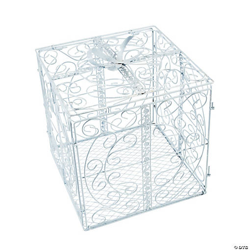 White Gift Box Card Holder