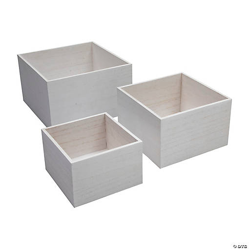 White Storage Box Set &amp;#8211; 3 Pc. 