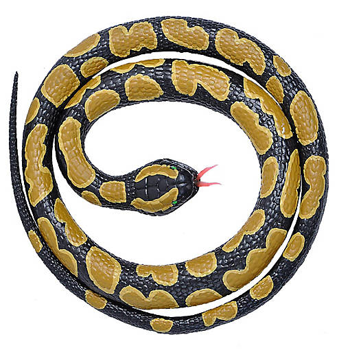 Wild Republic Rubber Snake Ball Python Figurines, 46 Inches