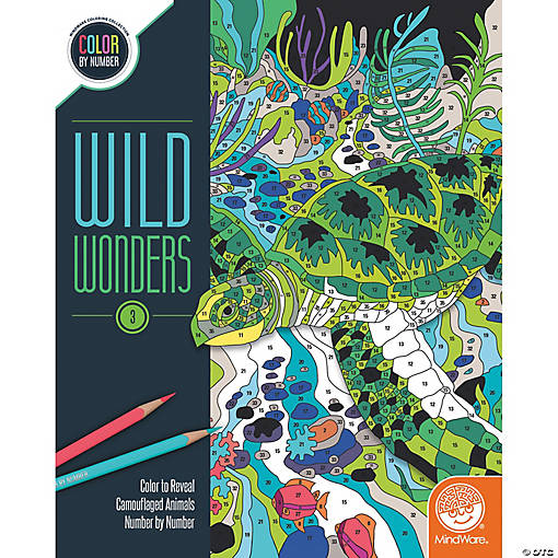 Wild Wonders Color by Number: Book 3