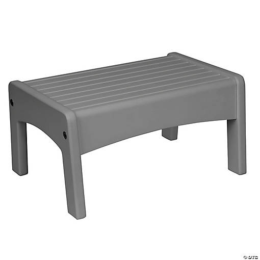 Wildkin Slatted Step Stool - Gray