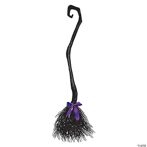 Witch Broom Black Costume Accessory