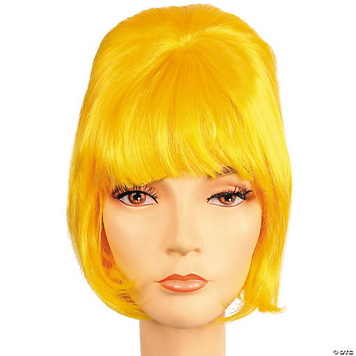 Women's Beehive Spit Curl with Bangs Wig