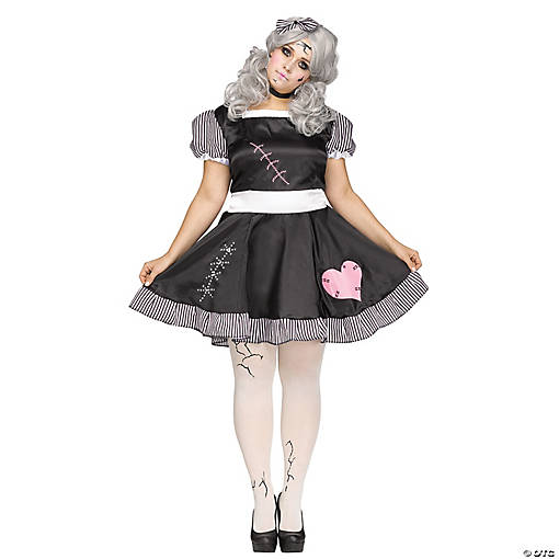 Women's Plus Size Broken Doll Costume
