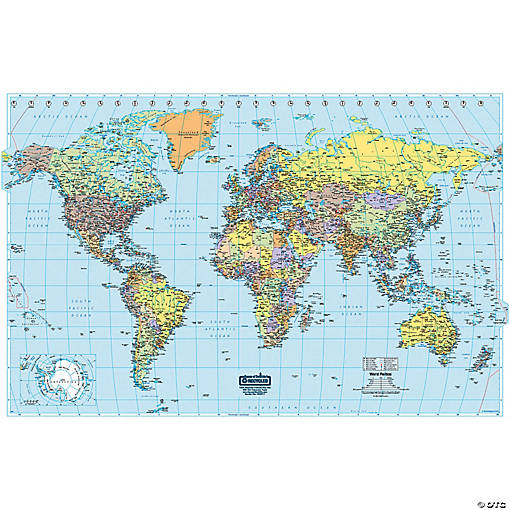 World Laminated Map 50 X 33