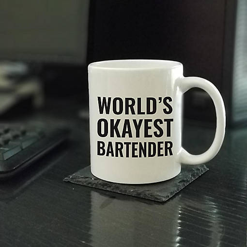 World's Okayest Bartender Ceramic Mug