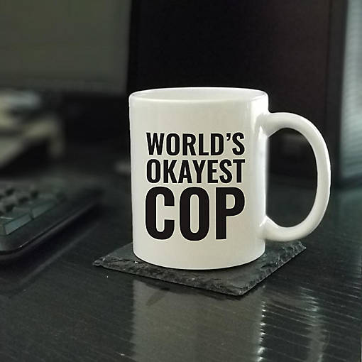 World's Okayest Cop Ceramic Mug