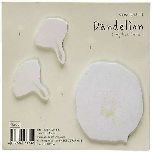 Wrapables Dandelion Sticky Notes