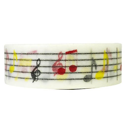 Wrapables Decorative Washi Masking Tape, Colorful Notes