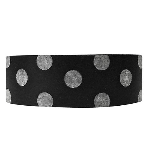 Wrapables Dotted Washi Masking Tape, Large Black Dots