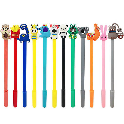 Wrapables Gel Pens (12 pack), Funny Characters