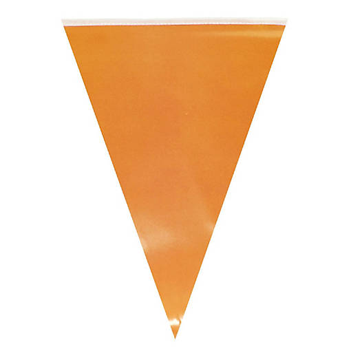 Wrapables Orange Triangle Pennant Banner Party Decorations