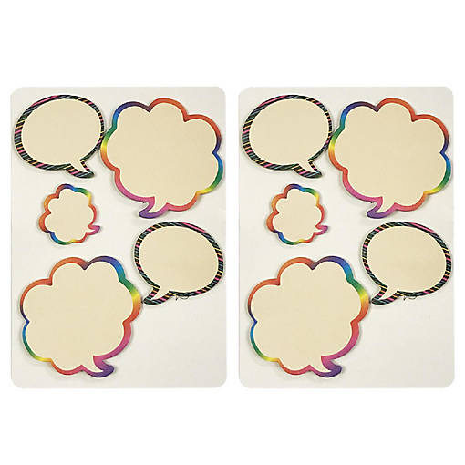 Wrapables Rainbow Thinking Bubble Sticky Notes (Set of 2)