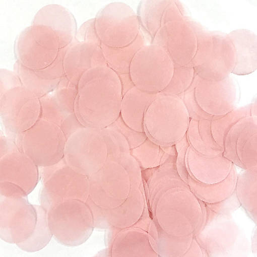 Wrapables Round Tissue Paper Confetti, 1" (Light Pink)