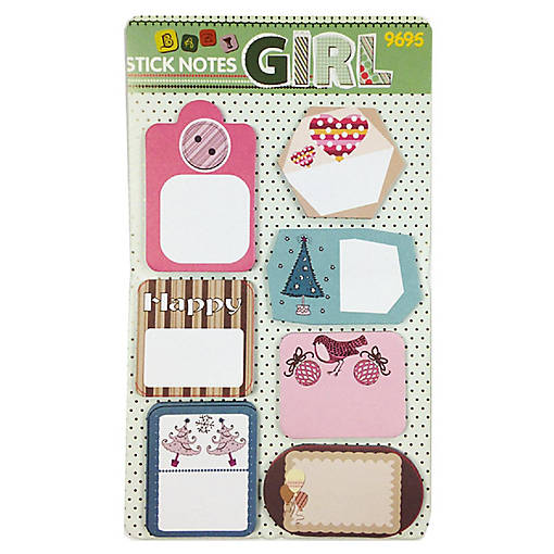 Wrapables Trendy Sticky Notes, Happy