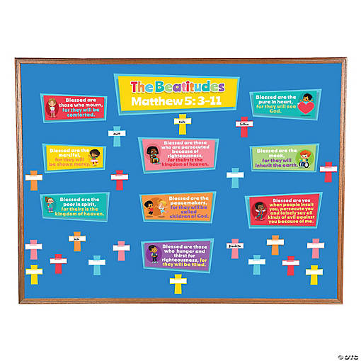 Write-On Beatitudes Bulletin Board Set - 49 Pc.