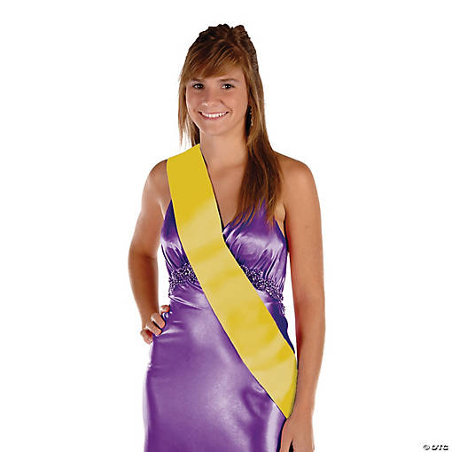 Yellow Royalty Sash