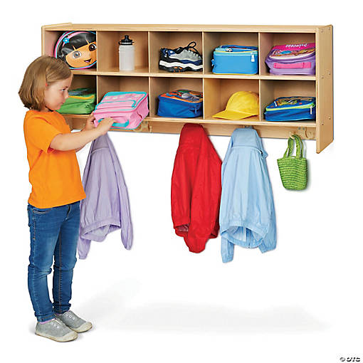 Young Time 10 Section Wall Mount Coat Locker