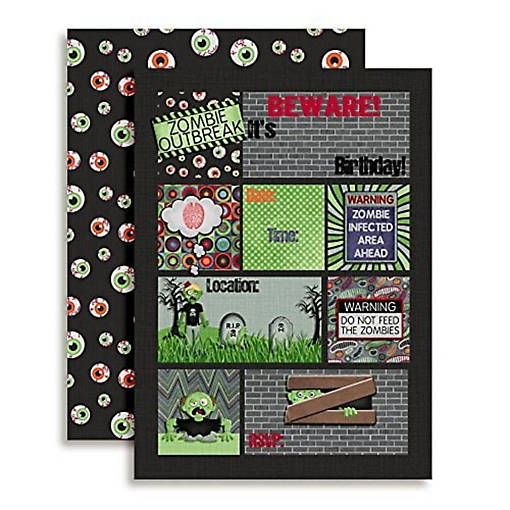 Zombie Outbreak Invitations 40pc. by AmandaCreation