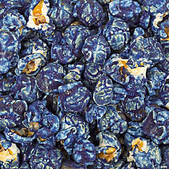 1 lb Dark Blue Candy Coated Popcorn Vanilla Flavored (1lb Bag)