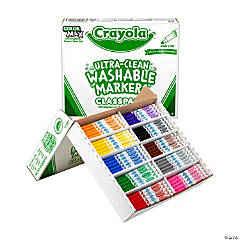 10-Color Crayola<sup>®</sup> Fine Line Ultra-Clean Washable Marker Classpack<sup>®</sup> - 200 Pc.