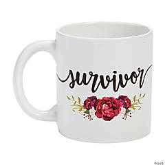 10 oz. Awareness Survivor Reusable Ceramic Coffee Mug