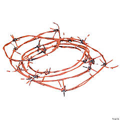 100' Rusted Barb Wire Decoration