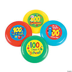 100th Day of School Mini Flying Discs