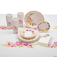 105 Pc. Garden Party Tableware Kit for 24 Guests