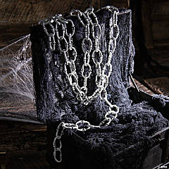 12 Ft. Grey Plastic Bone Link Chain Halloween Decoration