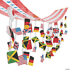 12 Ft. International Games Flags Ceiling Decoration