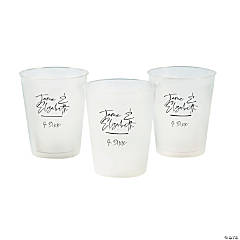 12 oz. Bulk 50 Ct. Personalized Names Frosted Reusable Plastic Cups