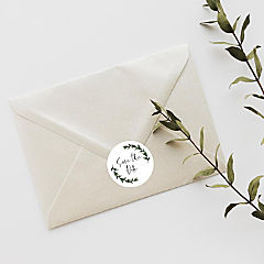 120PC Save The Date Green Foliage Design