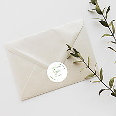120PC Save The Date Green Minimal Bloom