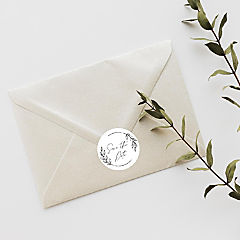120PC Save The Date Minimal Modern Leaf
