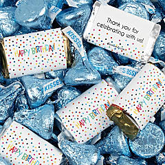 Milk Chocolate Light Blue Candies- 5lbs of Bulk Light Blue Chocolate Candy in Resealable Bag for New Baby, Gender Reveal, Birthday, Wedding, Graduati