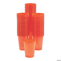 16 oz. Large Neon Disposable Plastic Cups - 20 Ct.