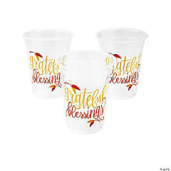 Kids Thanksgiving Cups Personalized, Thanksgiving Party Cups for