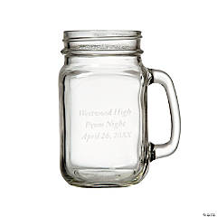 16 oz. Personalized Reusable Mason Jar Mug