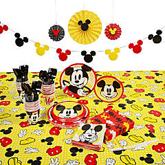 192 Pc. Disney’s Mickey Mouse Party Tableware Kit for 24 Guests