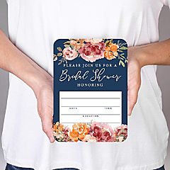 20 Fall Orange Bridal Shower Invitations