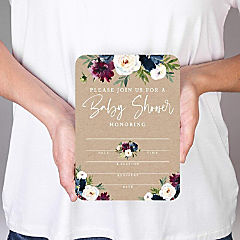 20 Midnight Fall Baby Shower Invitation